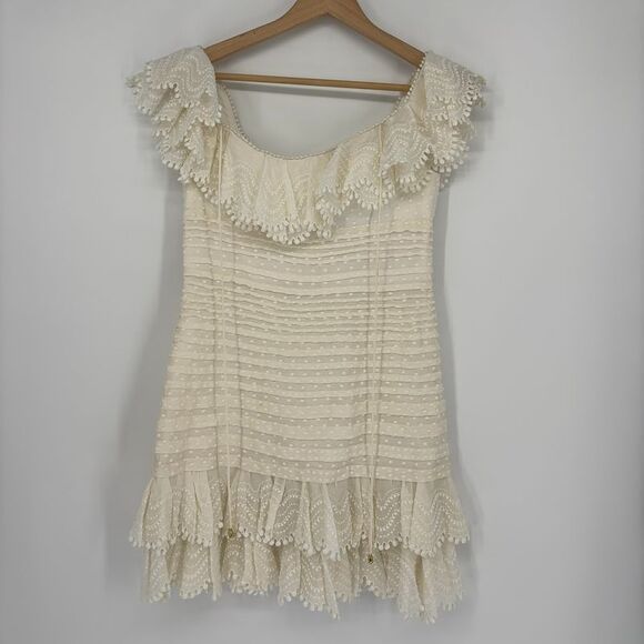 Zimmermann Dresses & Skirts - Zimmermann Ruffle Lace Mini Dress